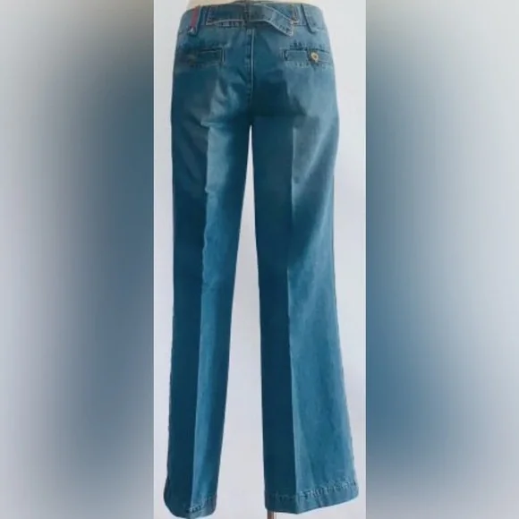 IKKS: Stylish Blue Wide-Leg Jeans - Picture 3 of 4